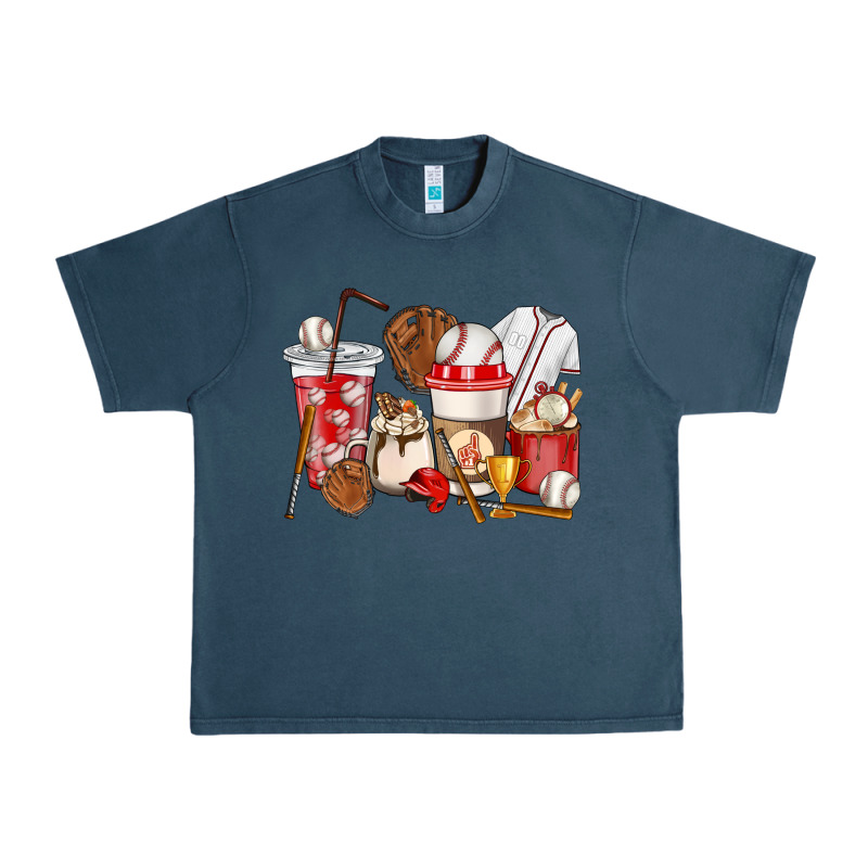 Baseball Coffee Cups Urban Heavy Tee by HowdyJamesFarm | Teevron