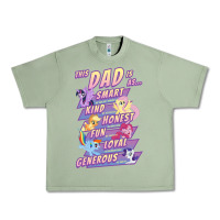 Oil Green My Little Pony Father's Day Group Shot This Dad Is Urban Heavy Tee - longCreatives