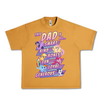 Peanut Butter My Little Pony Father's Day Group Shot This Dad Is Urban Heavy Tee - longCreatives