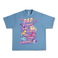 Pebble Blue My Little Pony Father's Day Group Shot This Dad Is Urban Heavy Tee - longCreatives