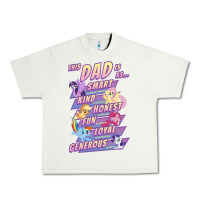 Pistachio My Little Pony Father's Day Group Shot This Dad Is Urban Heavy Tee - longCreatives