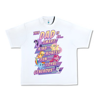 White My Little Pony Father's Day Group Shot This Dad Is Urban Heavy Tee - longCreatives