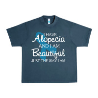 Midnight Navy I Have Alopecia Awareness, I Am Beautiful Just Th Urban Heavy Tee - longCreatives