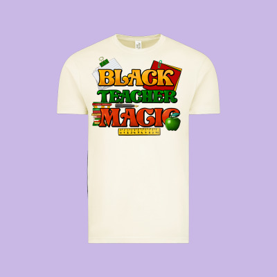 Black Teacher Magic Vintage Tee Designed By Howdyjamesfarm
