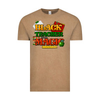 Vintage Coffee Black Teacher magic Vintage Tee - HowdyJamesFarm