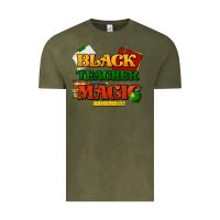 Vintage Olive Black Teacher magic Vintage Tee - HowdyJamesFarm