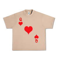 Burro Queen Of Hearts  Playing Card   Halloween Costume Urban Heavy Tee - longCreatives