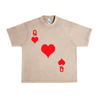 Queen Of Hearts  Playing Card   Halloween Costume Urban Heavy Tee | Teevron