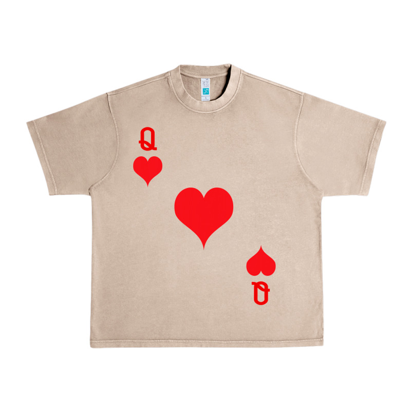Queen Of Hearts  Playing Card   Halloween Costume Urban Heavy Tee by longCreatives | Teevron