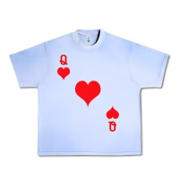 Grape Ice Queen Of Hearts  Playing Card   Halloween Costume Urban Heavy Tee - longCreatives