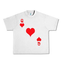 Lunar Rock Queen Of Hearts  Playing Card   Halloween Costume Urban Heavy Tee - longCreatives