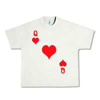 Pistachio Queen Of Hearts  Playing Card   Halloween Costume Urban Heavy Tee - longCreatives