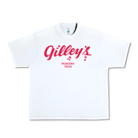 White GILLEY S BAR URBAN COWBOY GILLEYS TEXAS Urban Heavy Tee - longCreatives