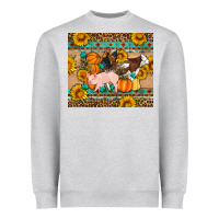 Heather Grey Fall Coop Animals Heavyweight Sweatshirt - Artiststas