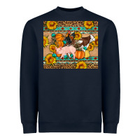 Navy Fall Coop Animals Heavyweight Sweatshirt - Artiststas