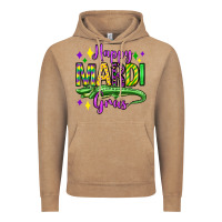 Vintage Coffee happy mardi gras alligator olivia Vintage Hoodie - OliviaCreatesArt
