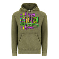Vintage Olive happy mardi gras alligator olivia Vintage Hoodie - OliviaCreatesArt