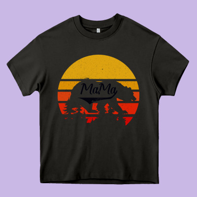 Mama Bear Heavy Core Tee Designed By Bettercallsaul