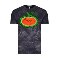 Cloud Black watermelon pumpkin Vintage Tee - Jasminsmagicworld