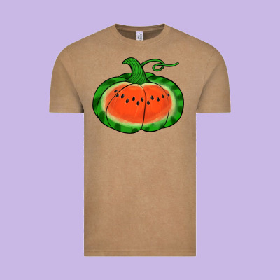 Watermelon Pumpkin Vintage Tee Designed By Jasminsmagicworld