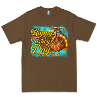 Cacao Happy Turkey Day Premium Tee - texasbilliewilder