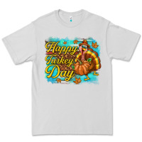 Dove Grey Happy Turkey Day Premium Tee - texasbilliewilder