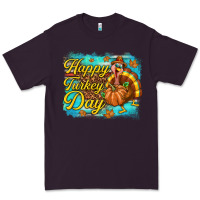 Plum Happy Turkey Day Premium Tee - texasbilliewilder