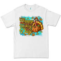 White Happy Turkey Day Premium Tee - texasbilliewilder