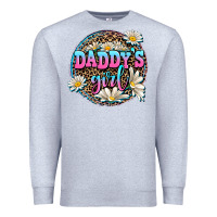 Heather Grey daddy's girl Premium Sweatshirt - AdoDesignShop