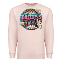 Pale Pink daddy's girl Premium Sweatshirt - AdoDesignShop