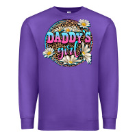 Purple daddy's girl Premium Sweatshirt - AdoDesignShop