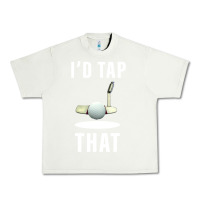 Pistachio I'd Tap That TFunny Golf Urban Heavy Tee - longCreatives