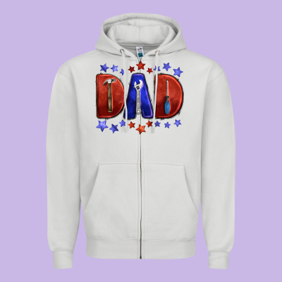 Tools For Dad Zipper Hoodie Designed By Barkaloodesign