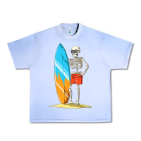 Grape Ice Surfing Skeleton Halloween Themed Surf Lovers Gift Urban Heavy Tee - longCreatives