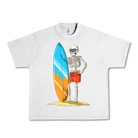 Lunar Rock Surfing Skeleton Halloween Themed Surf Lovers Gift Urban Heavy Tee - longCreatives