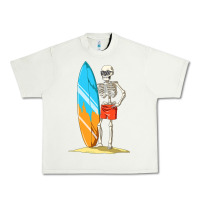 Pistachio Surfing Skeleton Halloween Themed Surf Lovers Gift Urban Heavy Tee - longCreatives