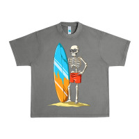Tornado Surfing Skeleton Halloween Themed Surf Lovers Gift Urban Heavy Tee - longCreatives