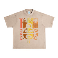 French Oak Taino Sun Boricua Vintage Taino Gift of Puerto Rico Urban Heavy Tee - longCreatives