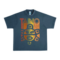 Midnight Navy Taino Sun Boricua Vintage Taino Gift of Puerto Rico Urban Heavy Tee - longCreatives