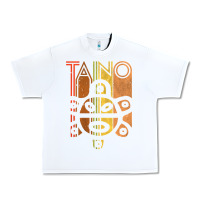 White Taino Sun Boricua Vintage Taino Gift of Puerto Rico Urban Heavy Tee - longCreatives