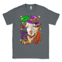 Charcoal Heather Mardi Gras Goat Classic Tee - HowdyJamesFarm
