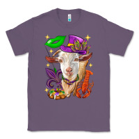 Lavender Mardi Gras Goat Classic Tee - HowdyJamesFarm
