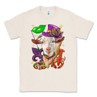 Natural Mardi Gras Goat Classic Tee - HowdyJamesFarm