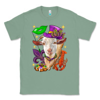 Sage Mardi Gras Goat Classic Tee - HowdyJamesFarm