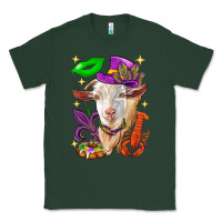 Sports Green Mardi Gras Goat Classic Tee - HowdyJamesFarm