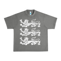 Tornado Retro Three England Lions Vintage Souvenir Urban Heavy Tee - longCreatives