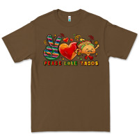 Cacao Peace love tacos Premium Tee - NancyCooperArtShop