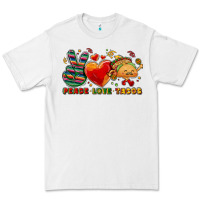 White Peace love tacos Premium Tee - NancyCooperArtShop