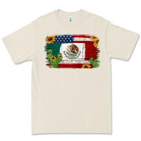 Bone mexican american flag background Premium Tee - Jasminsmagicworld