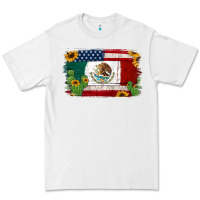 White mexican american flag background Premium Tee - Jasminsmagicworld